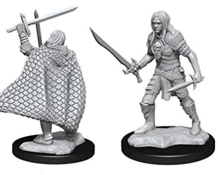 Pathfinder Deep Cuts Unpainted Miniatures: W13 Elf Fighter Male
